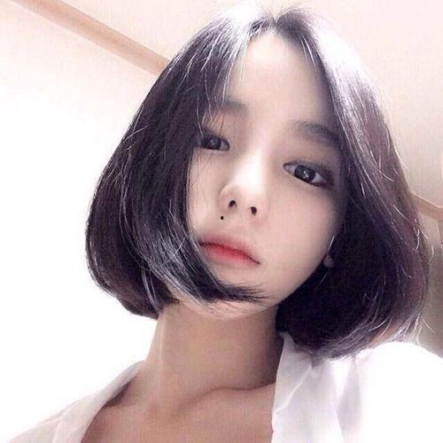 网红吃瓜短发图片高清,高清美照惊艳亮相